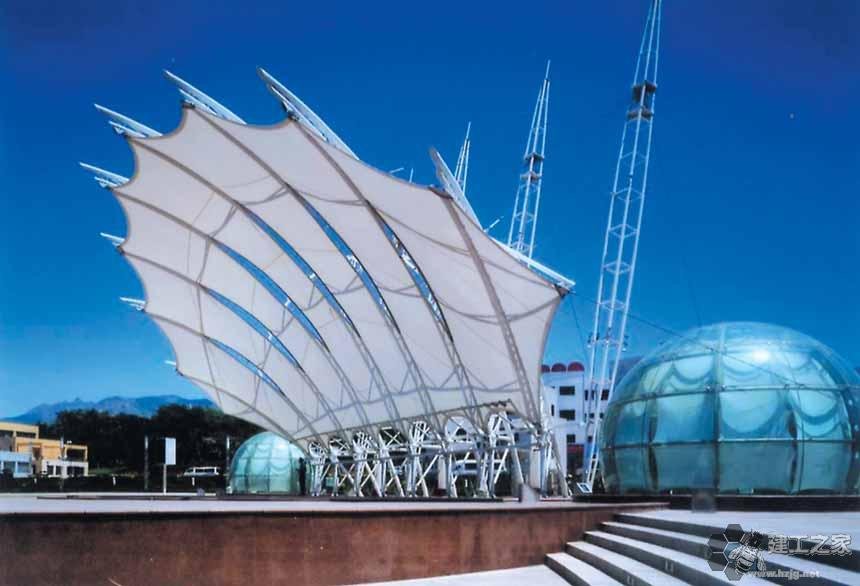 崇明车棚膜结构网架